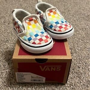 Vans - Rainbow, Slip On Size 3